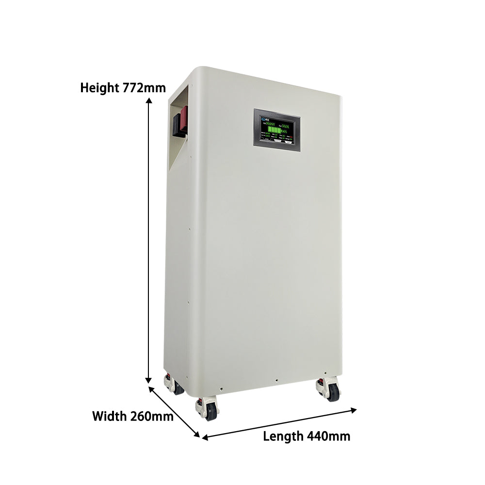 48/51.2V 280Ah LiFePO4 LFP Lithium Ion Phosphate Battery Diy Chassis 280Ah Solar Cell Vertical Chassis Finished Product