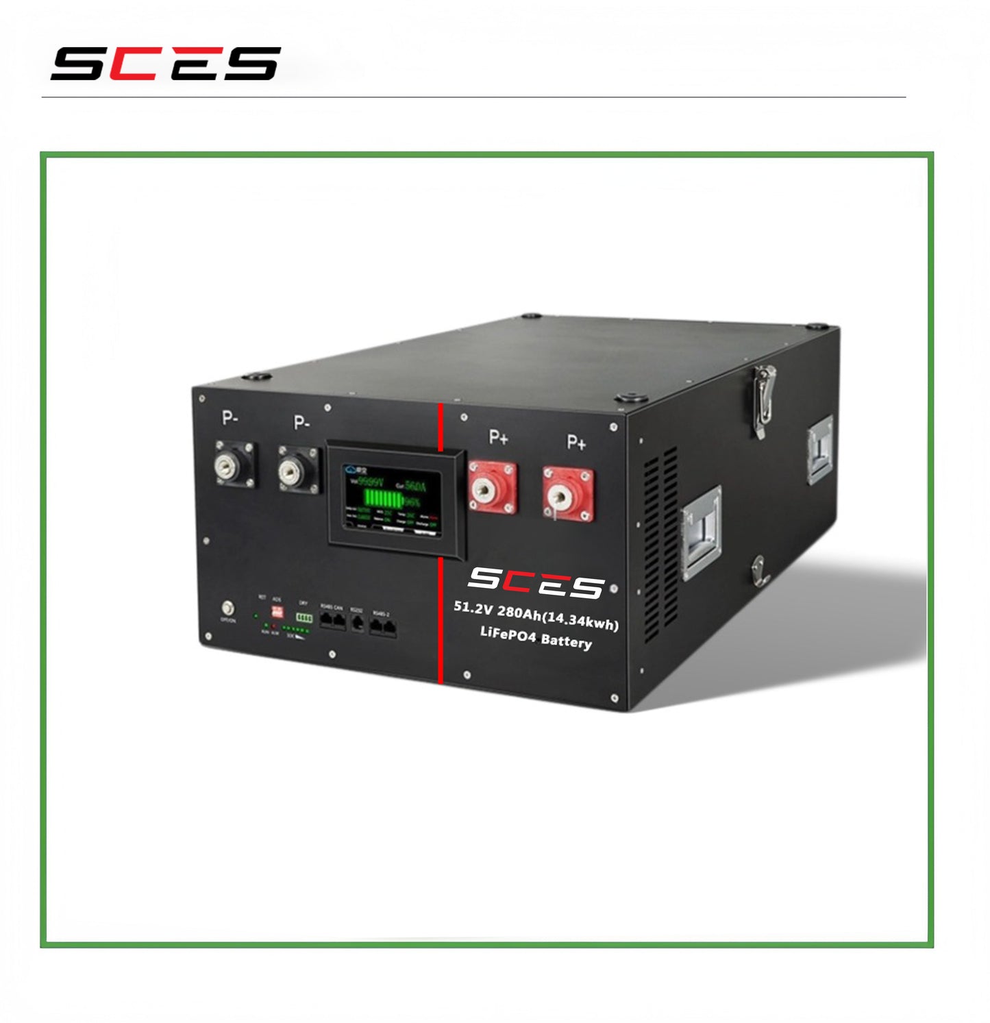 51.2v 15Kwh SCSE Server Rack LiFePO4 Battery Pack Home Power Solar Energy Storage System