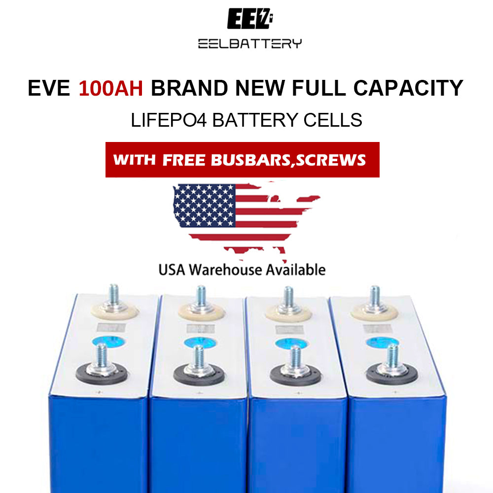 4PCS Grade A EVE 3.2v 105Ah Grade A Genuine Lifepo4 Battery Cells Iraq Stock Free Shipping