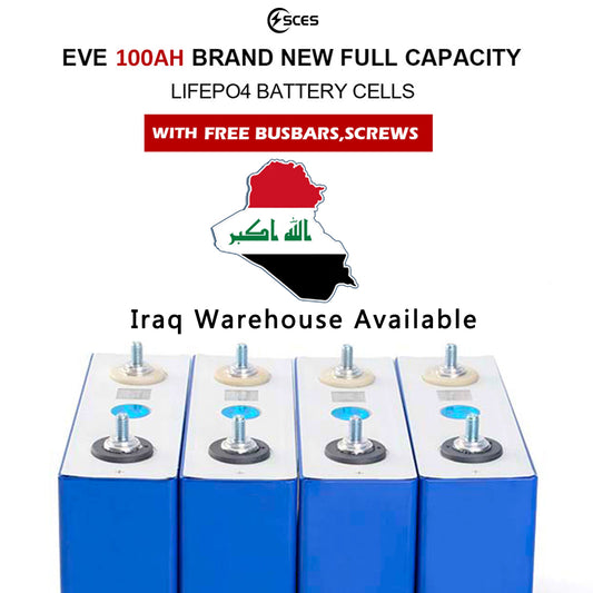 4PCS Grade A EVE 3.2v 105Ah Grade A Genuine Lifepo4 Battery Cells Iraq Stock Free Shipping
