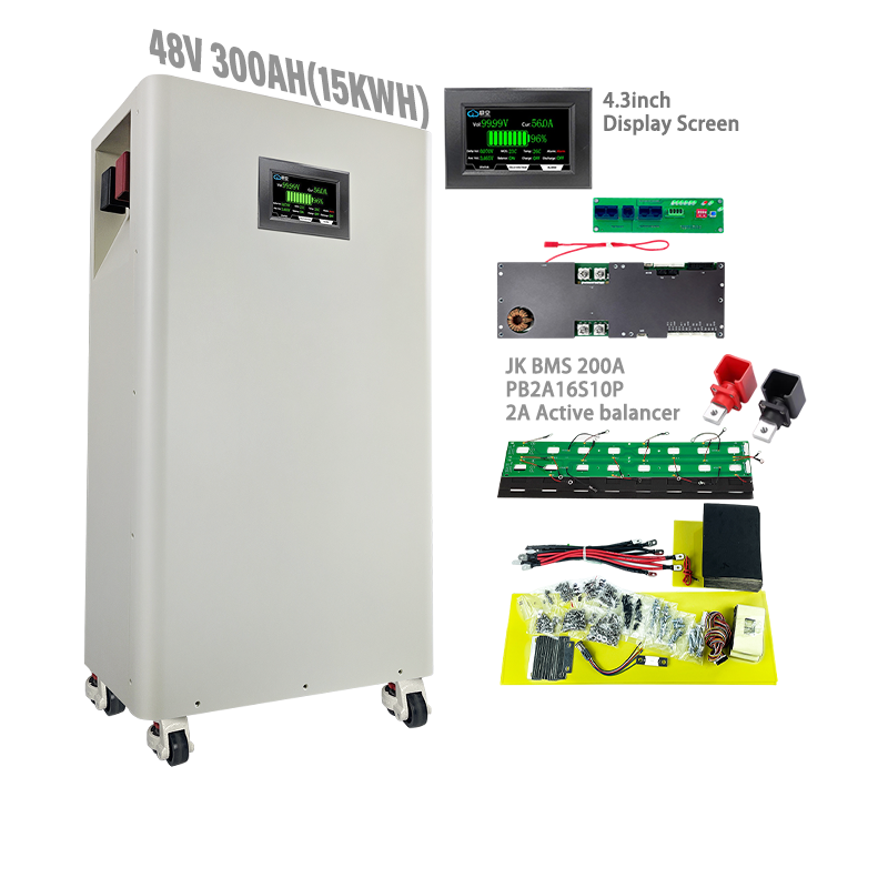 48/51.2V 280Ah LiFePO4 LFP Lithium Ion Phosphate Battery Diy Chassis 280Ah Solar Cell Vertical Chassis Finished Product