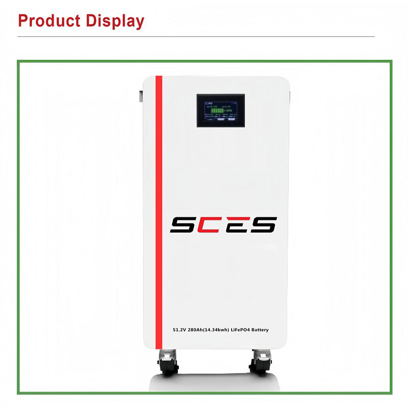 51.2V 15Kwh SCSE Mobile lithium iron phosphate battery pack for home solar energy storage system