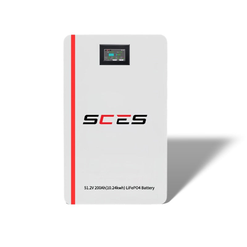 51.2V 10Kwh SCSE Power Wall LiFePO4 Battery Pack Wall-mounted for Home Power Solar Energy Storage System