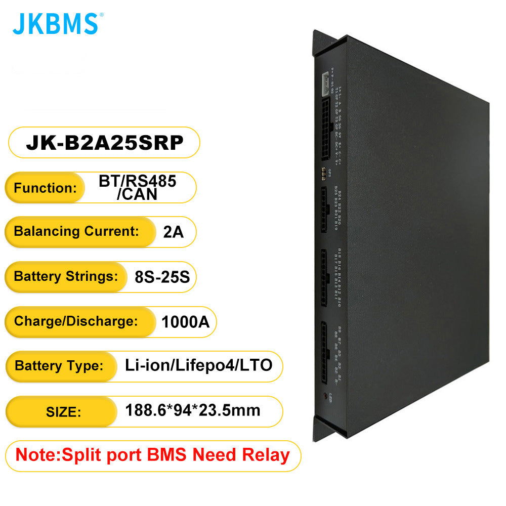 JK BMS 1A 2A Active Balance Lifepo4 BMS 8S 16S 24S 100A 150A 200A 500A Smart Board with Bluetooth